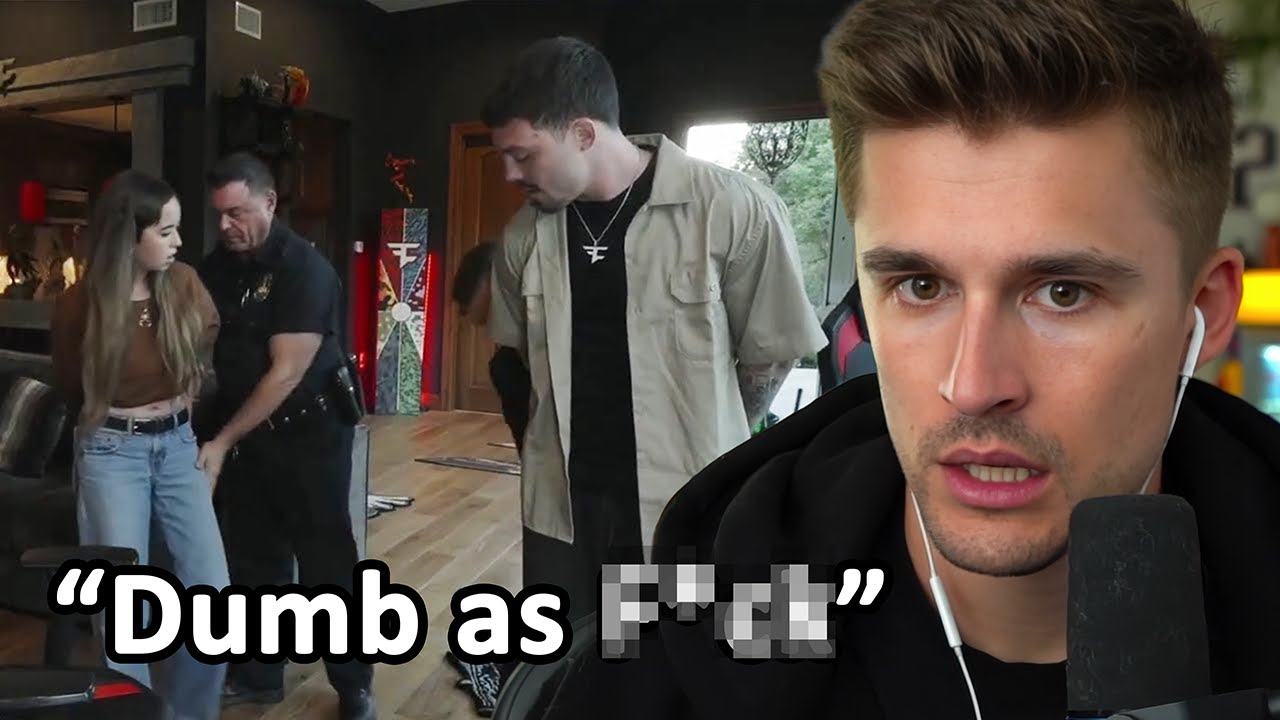 Ludwig Reacts to FaZe Adapt & Maya Get Arrested On Stream