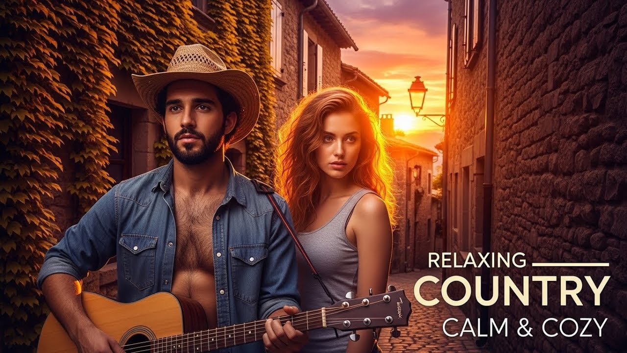 Easy Country Music for Calm Sunset Moments 🌻🌅