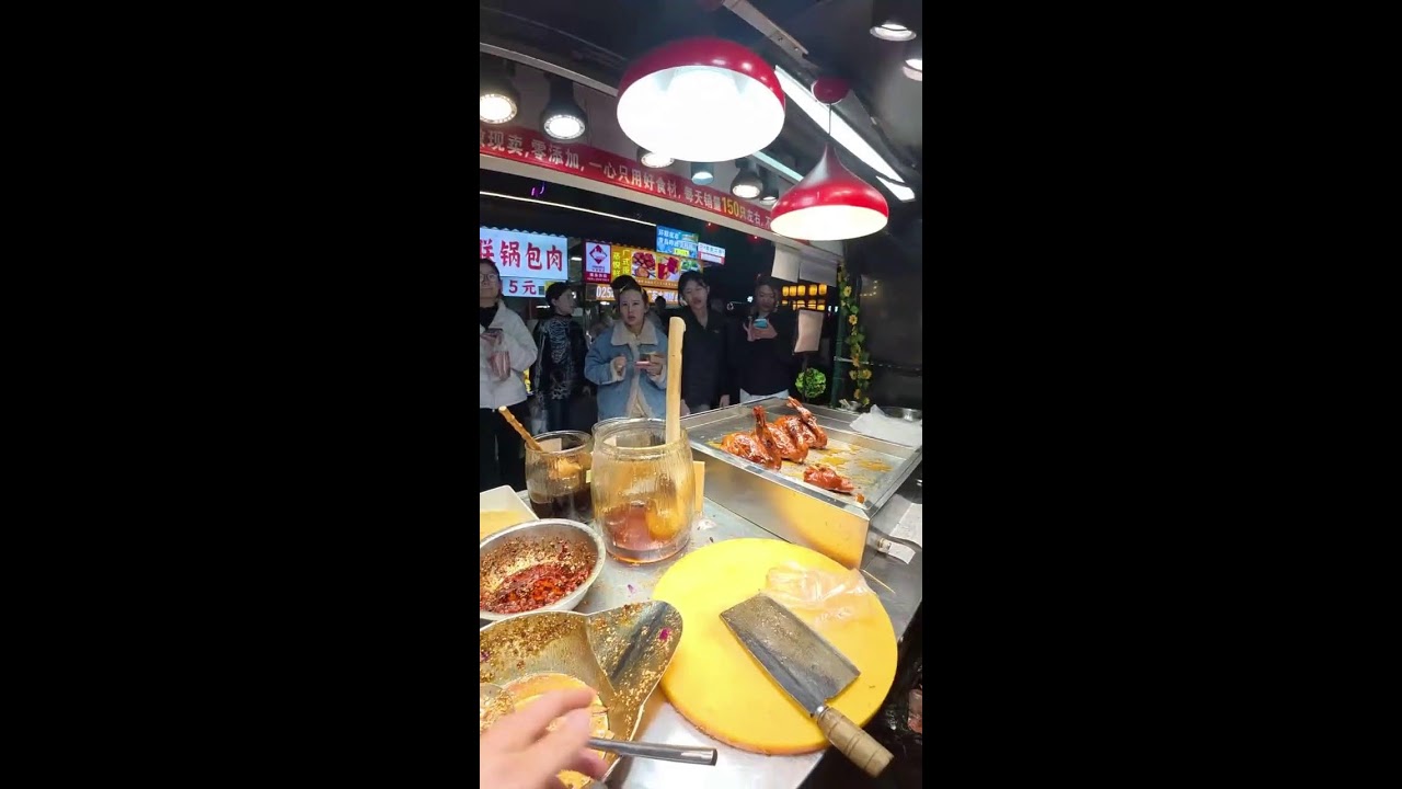 POV Livestream | Vendor Chopping Honey Glazed Duck | Real-Time Night Market Prep