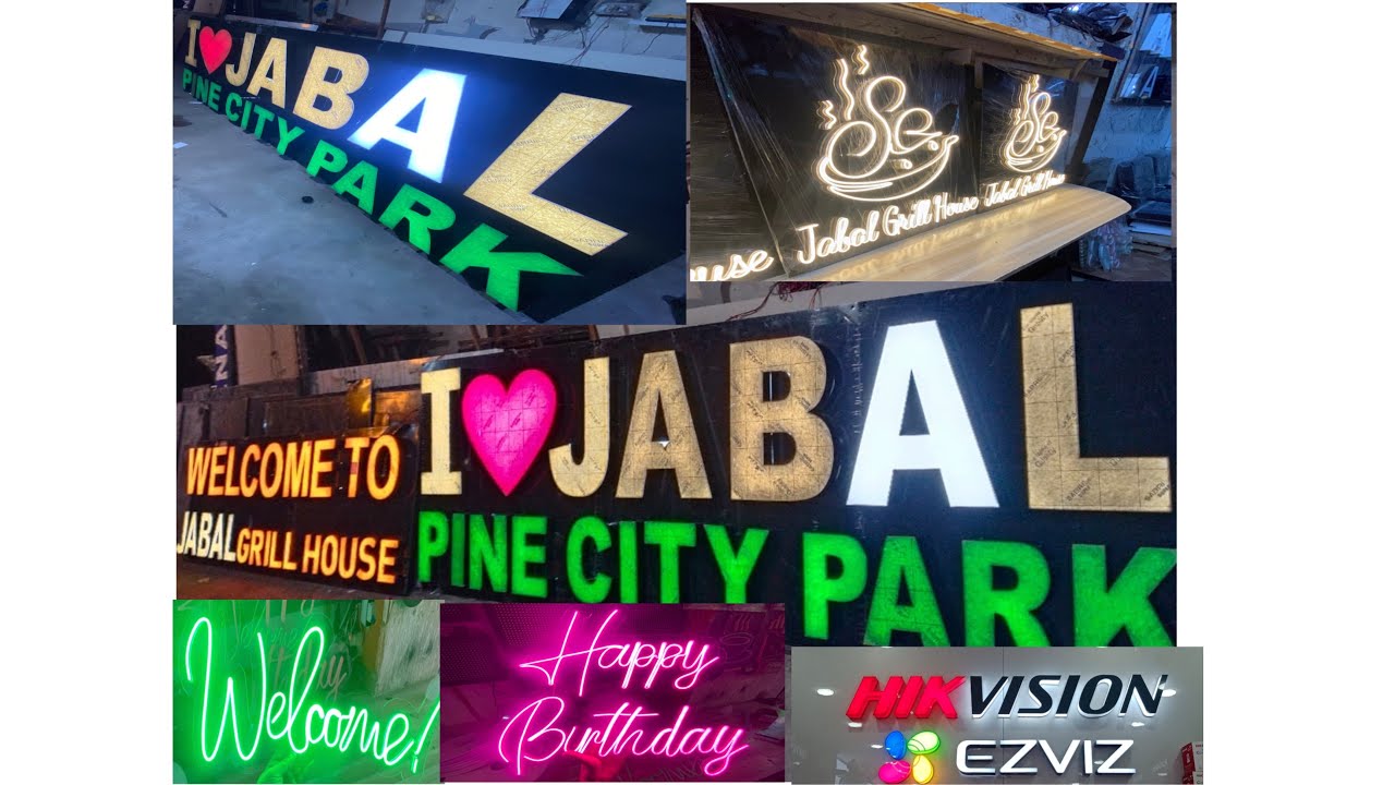 3D LED SIGN BOARD MAKER IN RAWALPINDI PAKISTAN-BEST QUALITY BEST PRICES AT ZEDCO LED SIGN.JABAL PINE