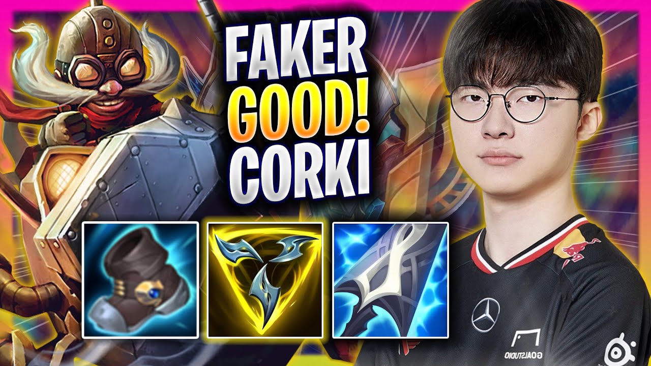 FAKER IS SO GOOD WITH CORKI! - T1 Faker Plays Corki MID vs Ekko! | Season 2025