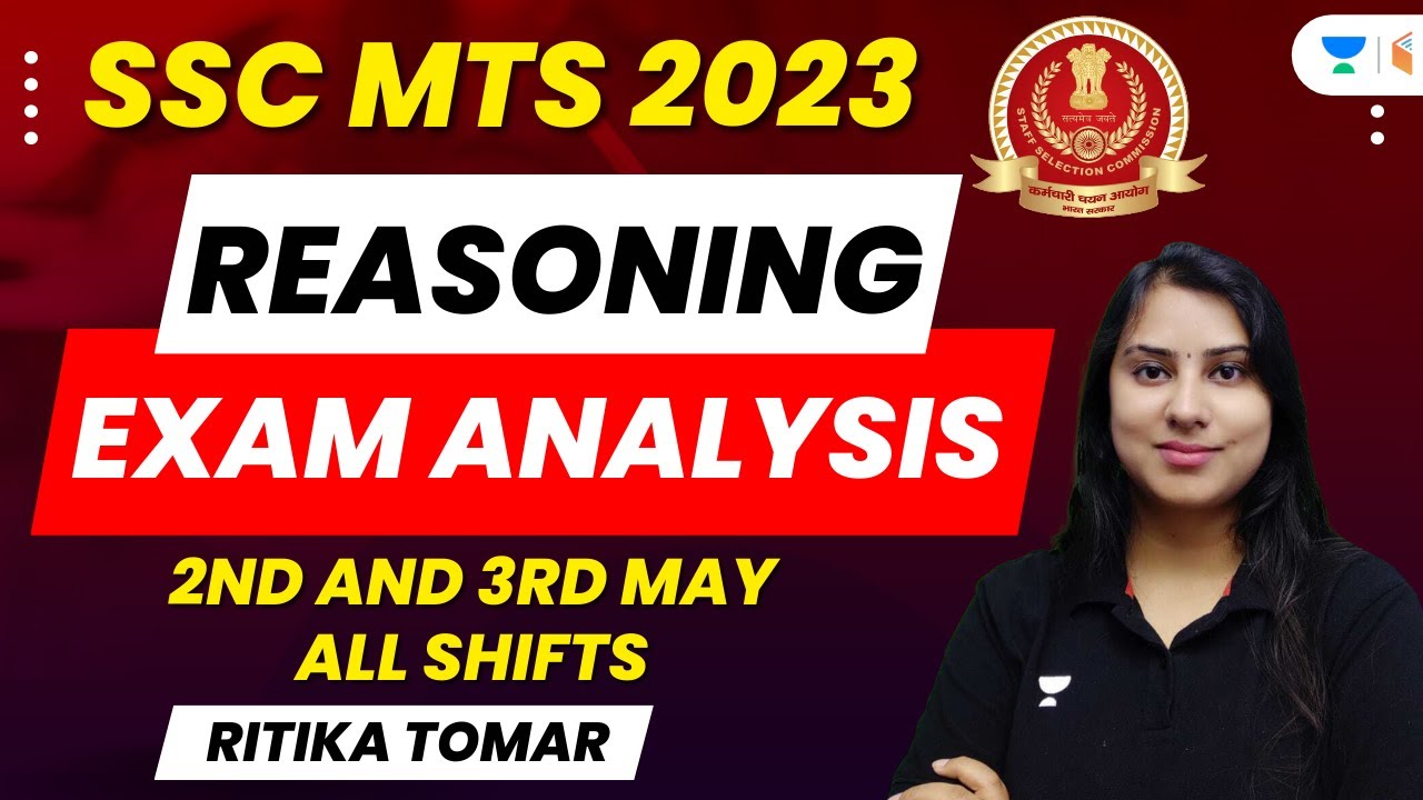 SSC MTS 2023 | Reasoning Exam Analysis | 2nd and 3rd May | All Shifts | Ritika Tomar