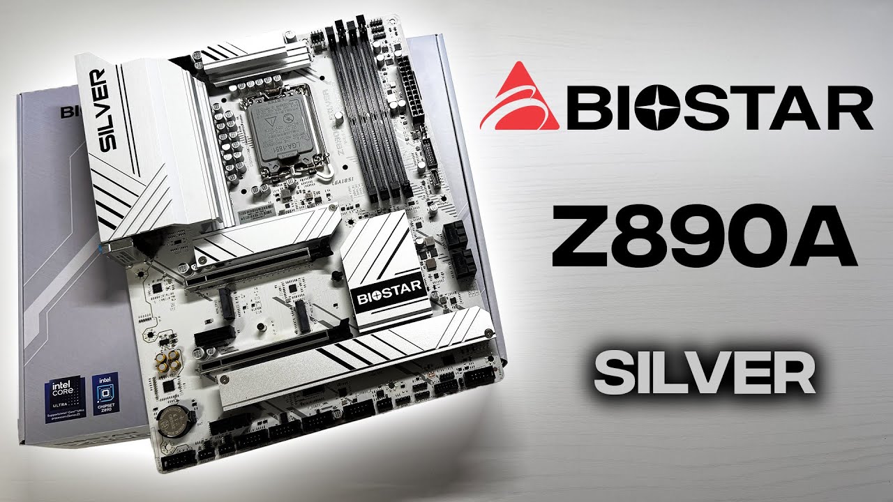 Cleanest Silver Intel Z890 motherboard? - BIOSTAR Z890A SILVER Unboxing