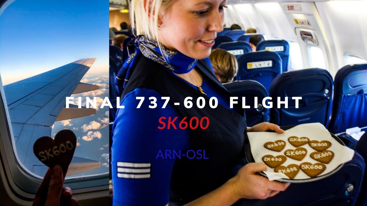 FINAL SAS 737-600 FLIGHT I SK600 ARN-OSL WITH CPH LOWPASS!