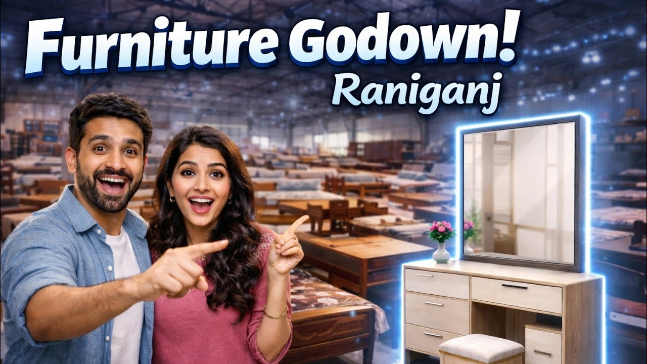 Furniture Shopping in Raniganj | Hira Manik Godown Full Tour | New Dressing Table #shorts 