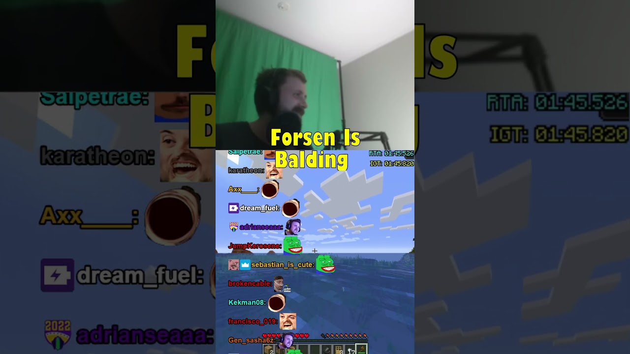 Forsen Is Balding Because Of Minecraft