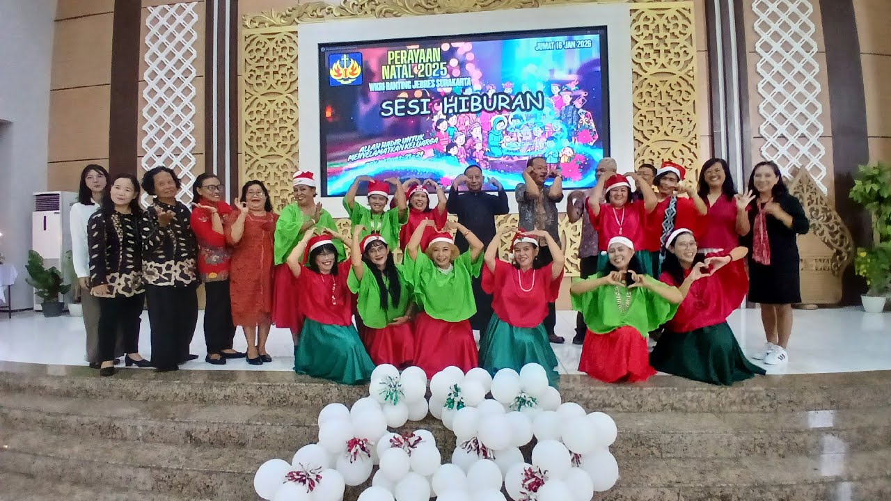 Tarian Grup Gandul Gusti Aloysius - Natalan WKRI Rtg.Jebres Ska 16Jan'26 di Aula Albertus Grj Purbo.