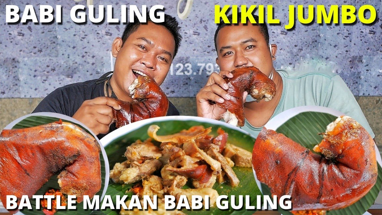 BABI GULING BATTLE JUMBO KIKIL - BATTLE EATING JUMBO KIKIL - BABI GULING SWARI
