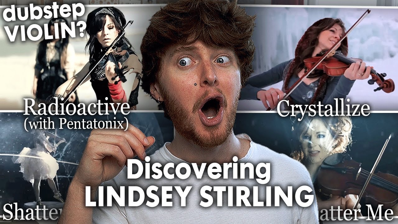 DISCOVERING LINDSEY STIRLING! (Radioactive, Crystallize, Shatter Me | Reaction)