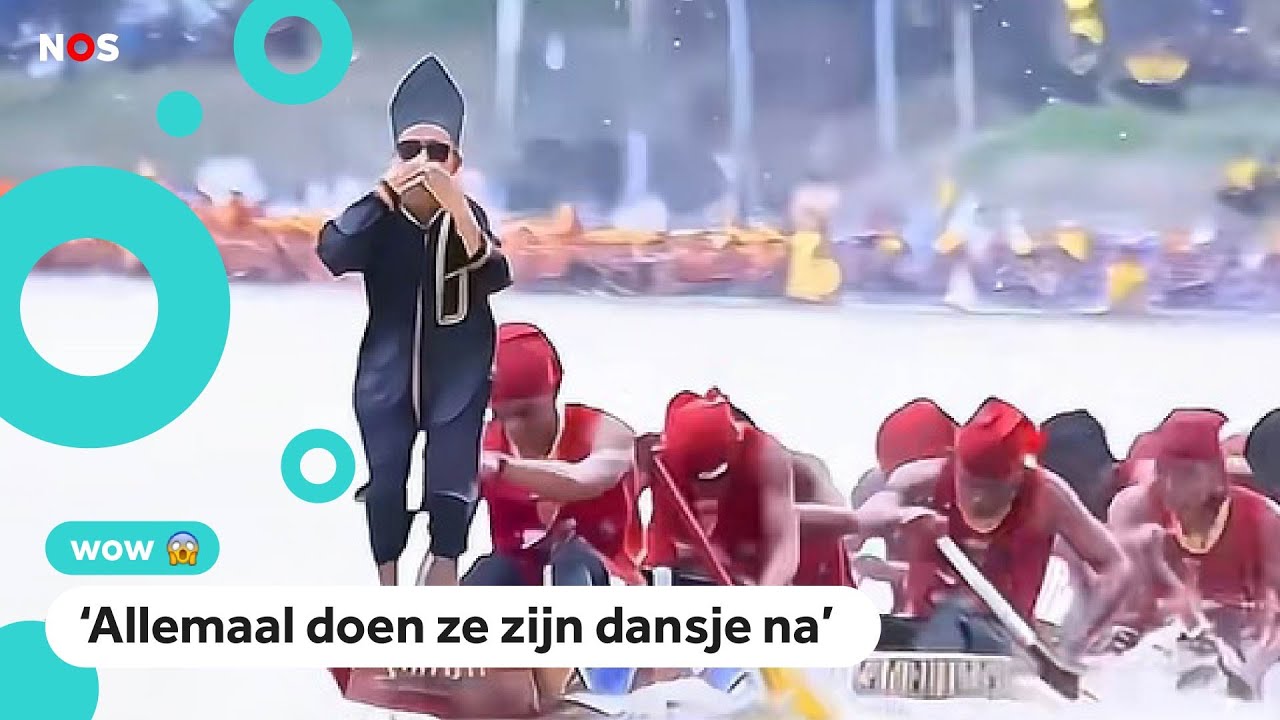 'Aura farmer' Dhika danst op de boot (en wij spraken hem)