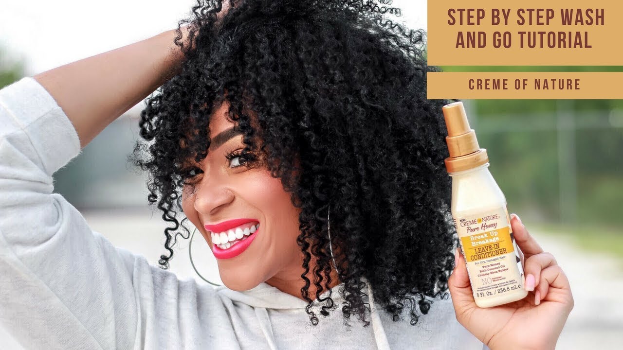 Step by Step Wash and Go Tutorial | Creme of Nature | Tia Kirby