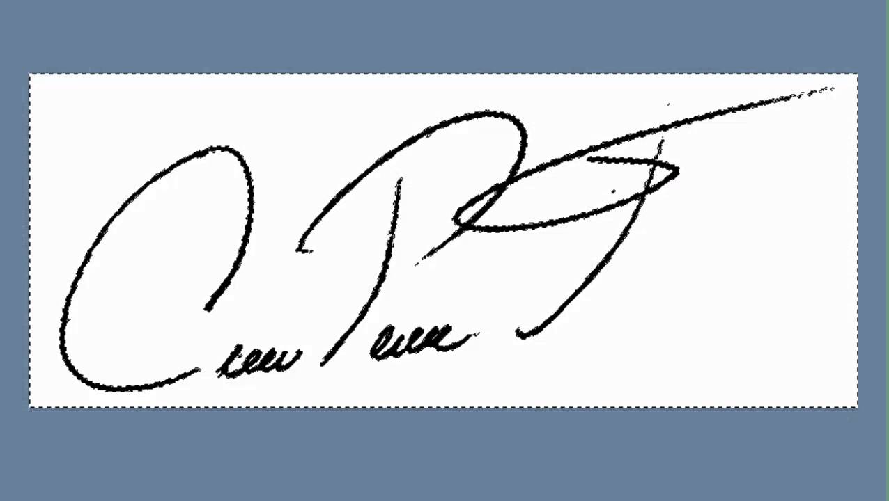 Como digitalizar tu firma con Photoshop - 2016