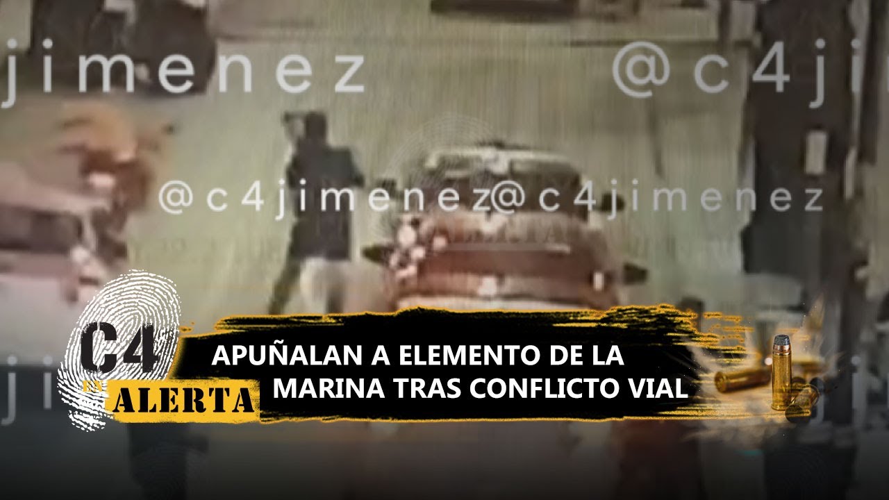 Marino es apu&ntilde;alado por conductor tras conflicto vial en Azcapotzalco