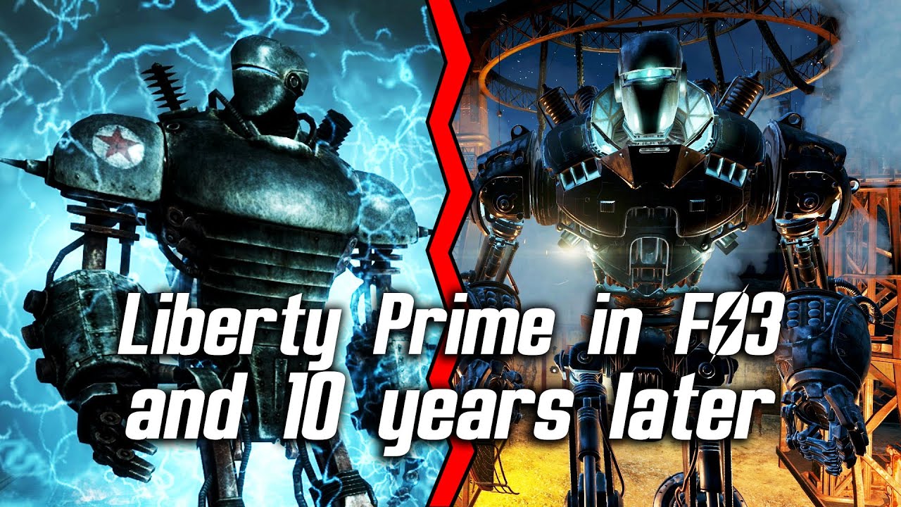 Fallout 4 — Либерти Прайм в Fallout 3 и 10 лет спустя в Fallout 4