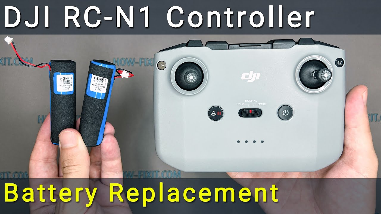 Замена батареи пульта дистанционного управления DJI RC N1 (RC231)