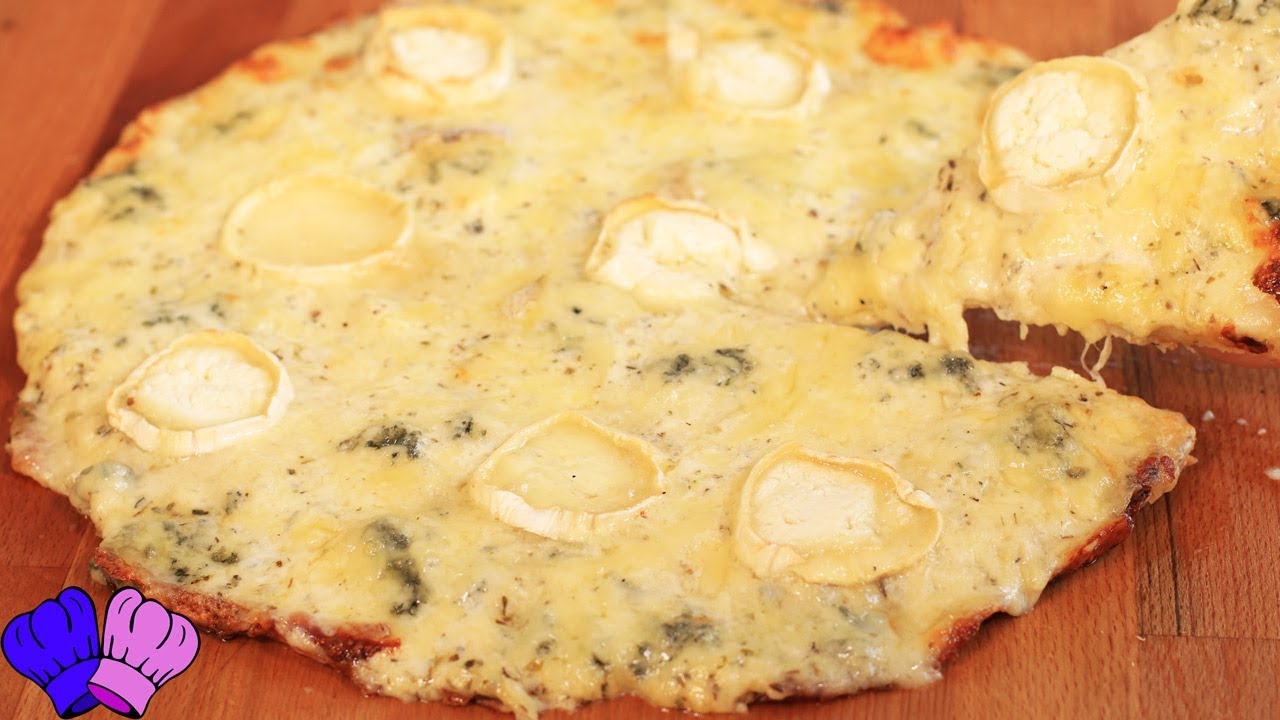 PIZZA 4 QUESOS CASERA 🍕🧀  RECETA FÁCIL Y RÁPIDA