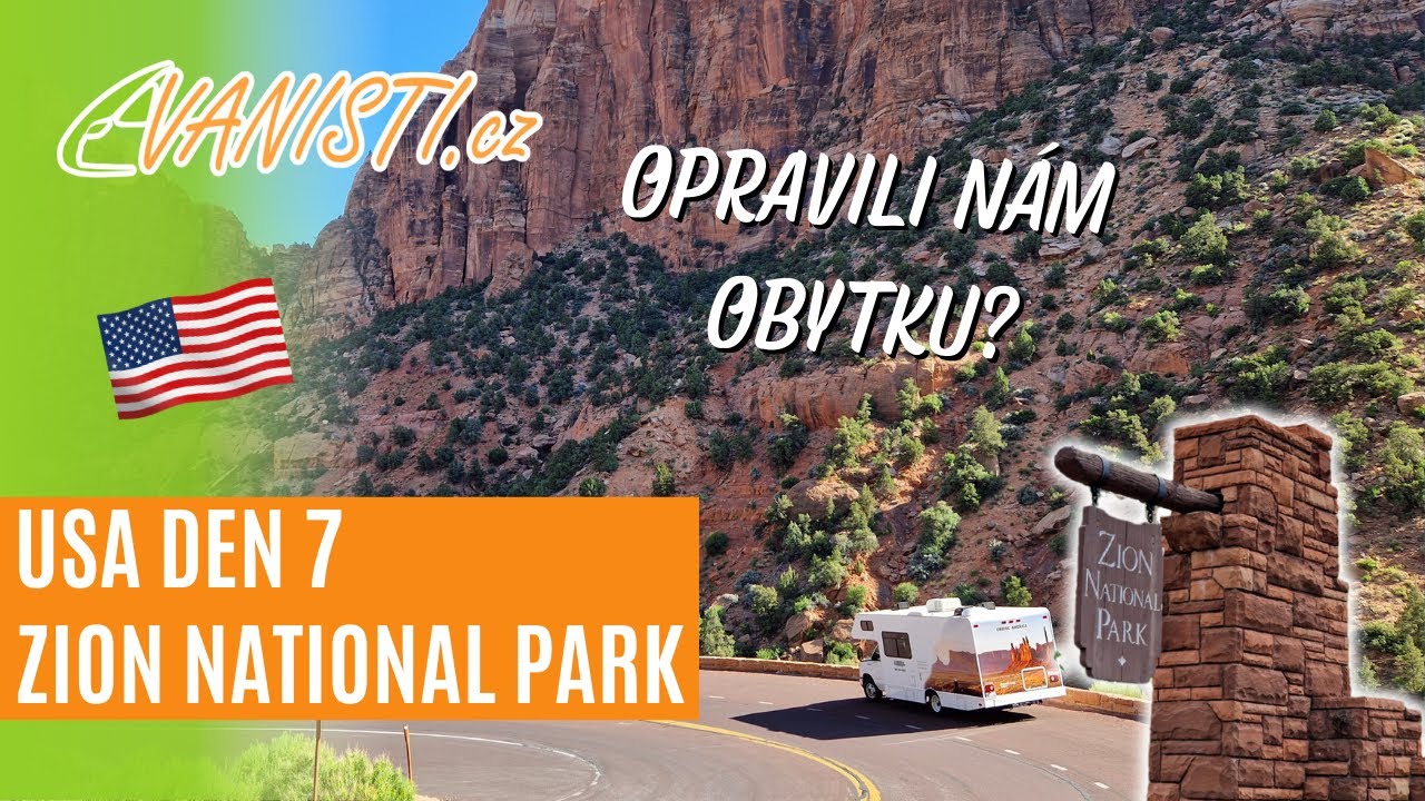 Den 7 - Zion National Park - Národní parky USA obytným autem