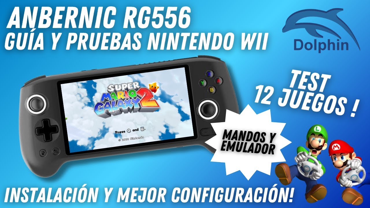 Anbernic RG556 Guía Definitiva Nintendo Wii Configuración Mandos y Emulador