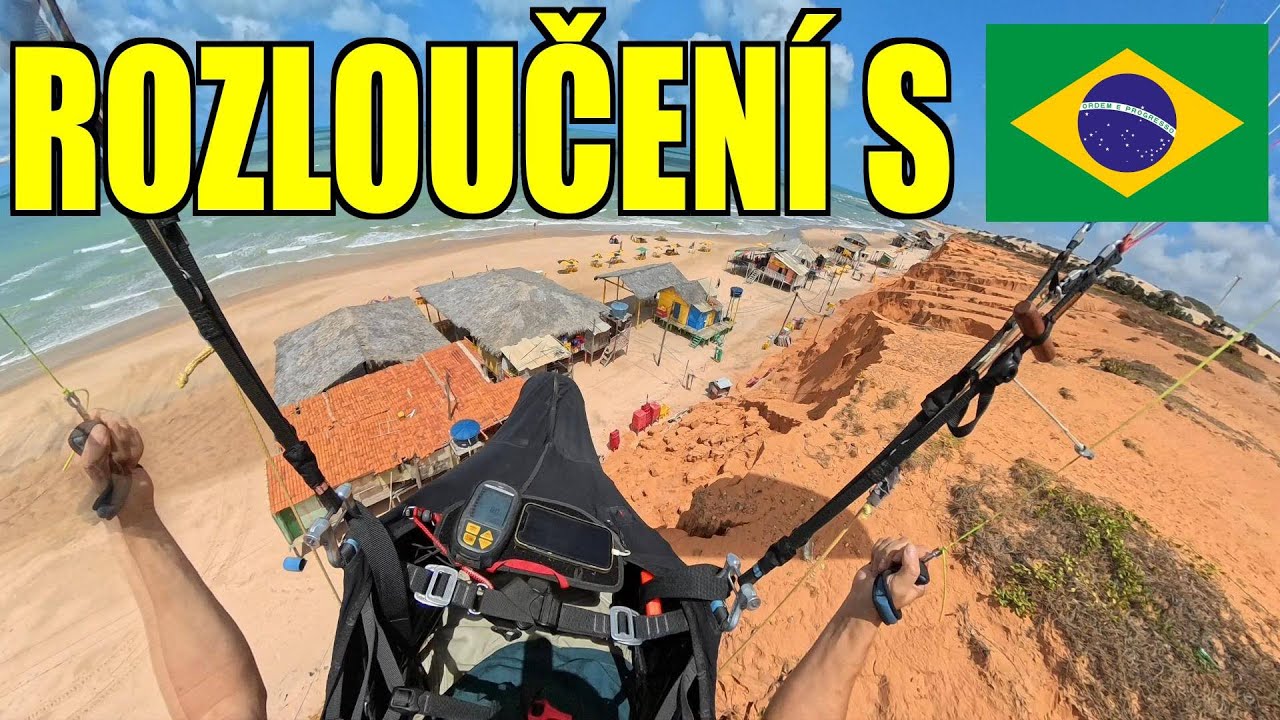 Paragliding Canoa Quebrada, Brazílie - rozloučení s Brazílií na pláži (20.10.2025)