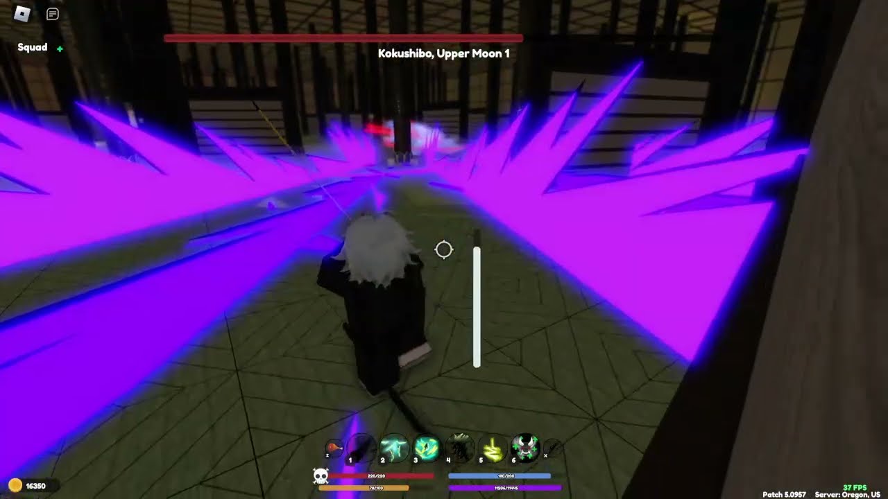 Infinity Castle solo with Dark Thunder Breathing - Demonfall