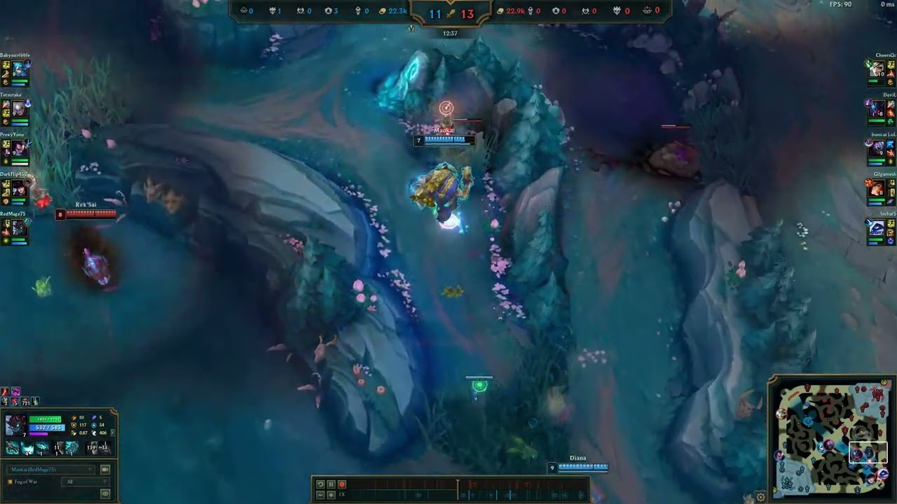 RedMage75 | Maokai vs. Xerath | Patch 15.12
