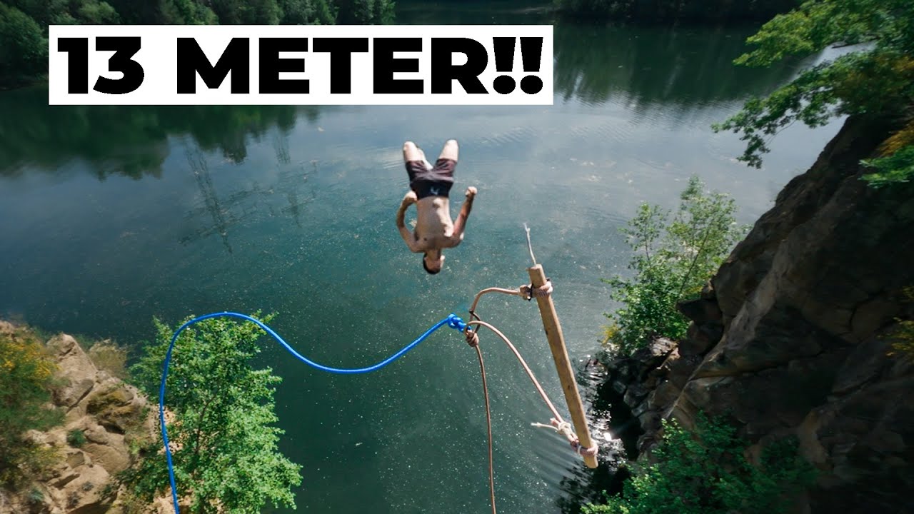 Quad BACKFLIP on the DIY Mega Rope?!! - Skill Mode #34