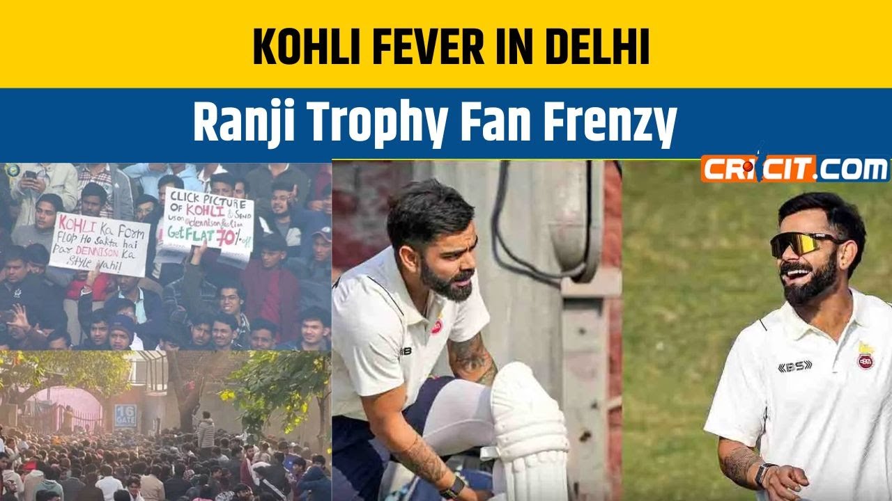🔴 Ranji Trophy: Madness for Virat Kohli in Delhi! Huge Crowd Outside Arun Jaitley Stadium