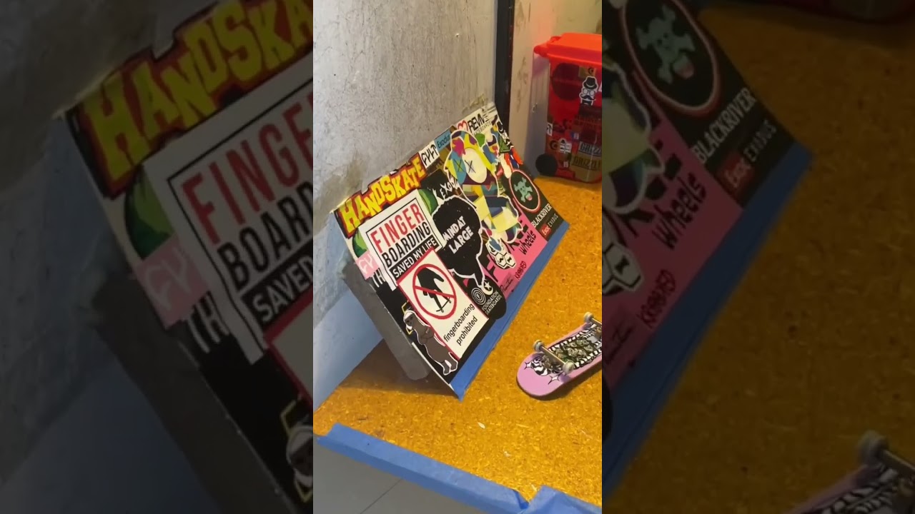 DIY FINGERBOARD SKATEPARK! 🛹🔥 #shorts