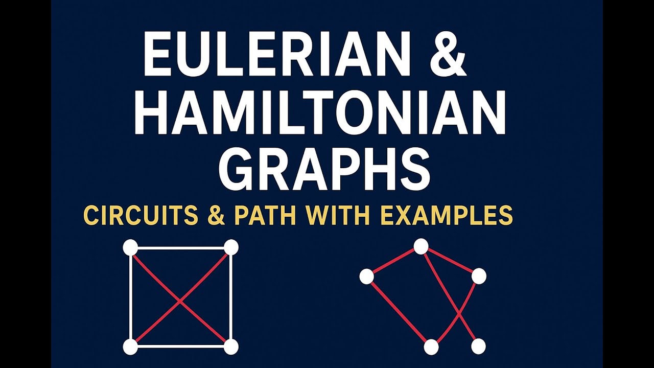 Discrete Structure | Euler & Hamiltonian Graphs Explained with Paths, Circuits & Examples