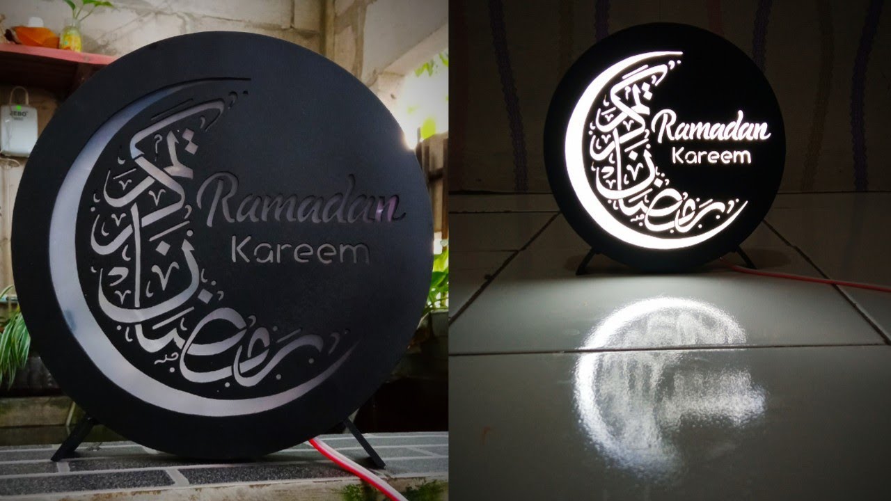 Ide Usaha Lampu Hias Box Bulat dari Pipa PVC tema Ramadhan