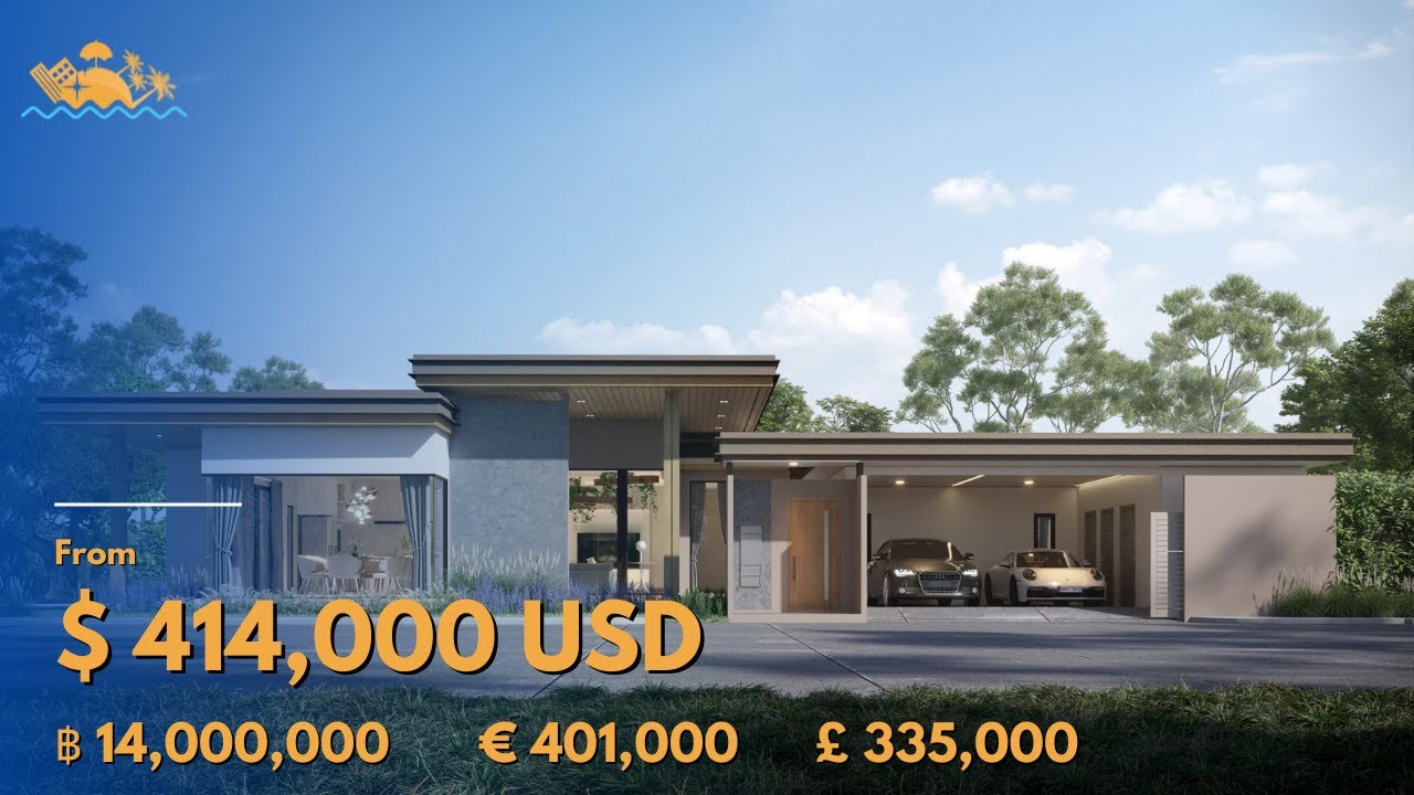 NEW Pool Villas - BIG Land Plots | From 14M THB (414K USD) | Short Drive to Jomtien Beach!