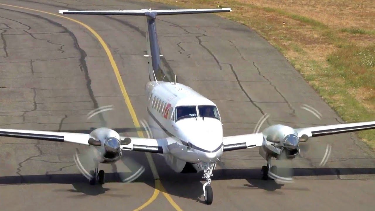 Beechcraft 200 Super King Air | F-GJFA | Short Landing at Nancy Essey Airport