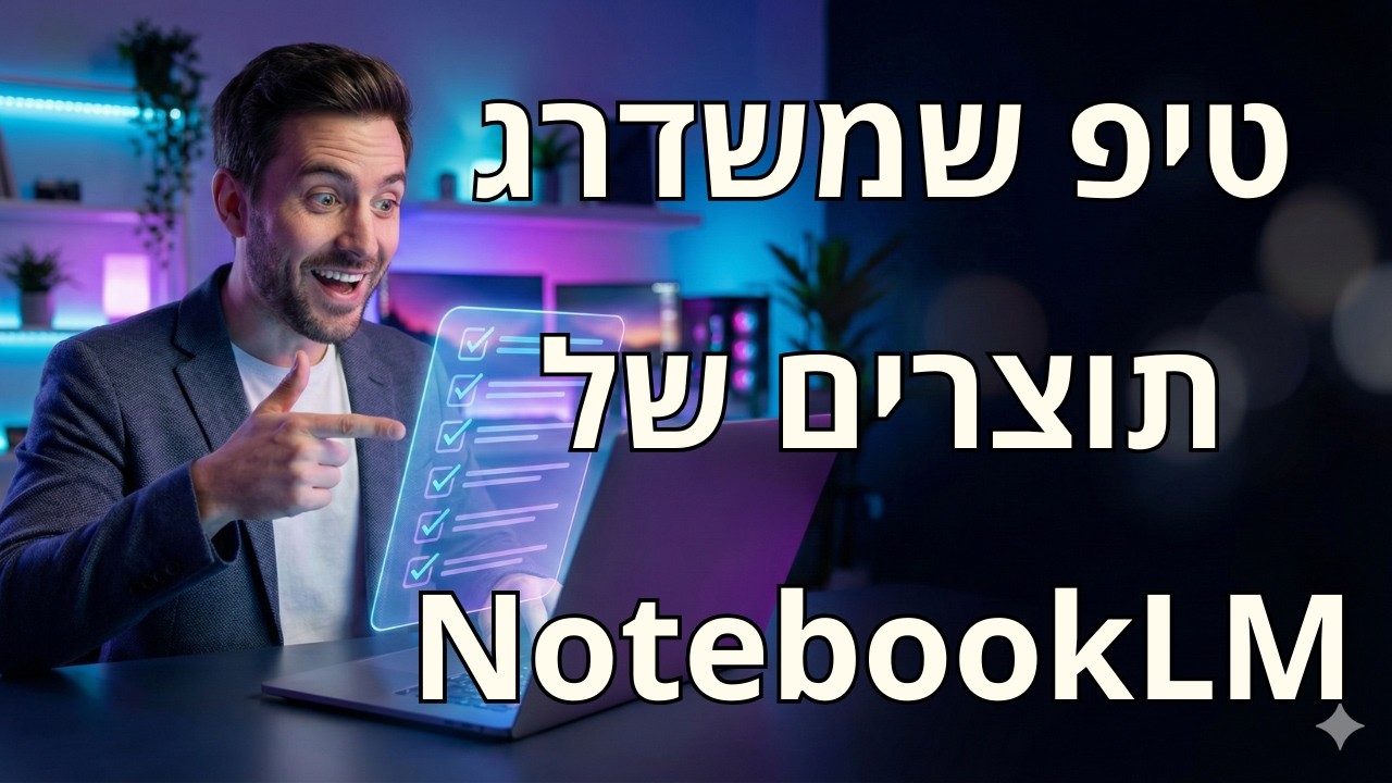טיפ NotebookLM: איך לשלוט בתוצאות ולשפר את האיכות דרמטית?