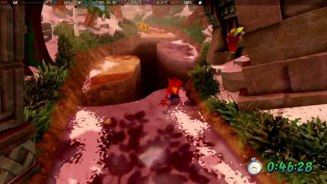 Crash 2 - Diggin' It 1:05.69 - Beating TooneySA & WumpaLewis