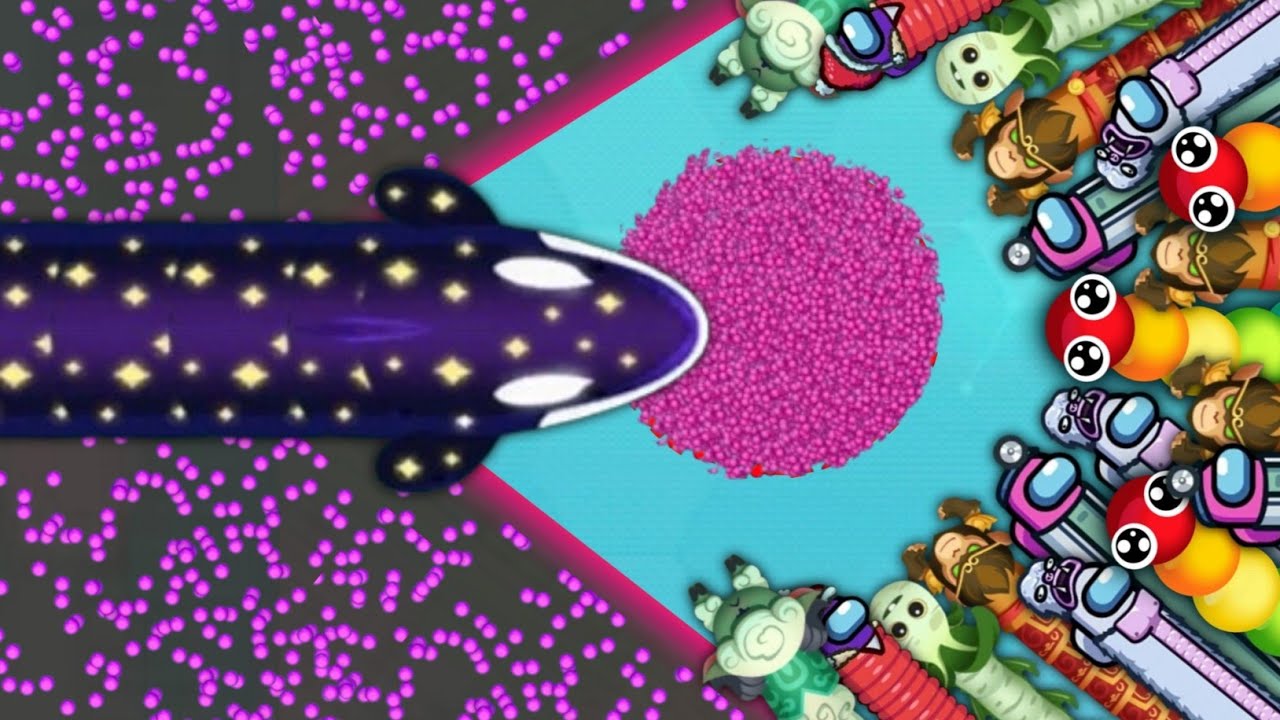 SNAKE IO🐍 ORCANIS SNAKE 🐍 VS 1000 PRO GIANT SNAKES 🐍 EPIC SNAKEIO GAMEPLAY #snakegame #games #gaming