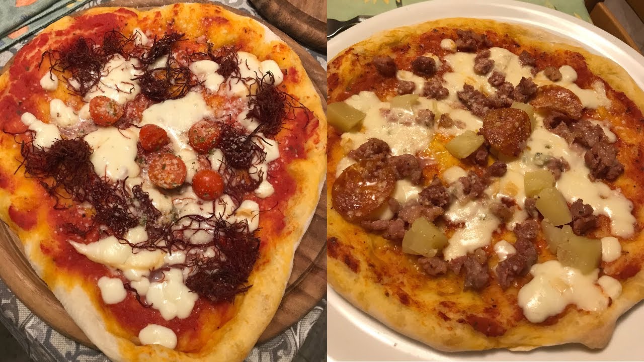 PIZZA FATTA IN CASA | senza impastare, ricetta di ale servidio