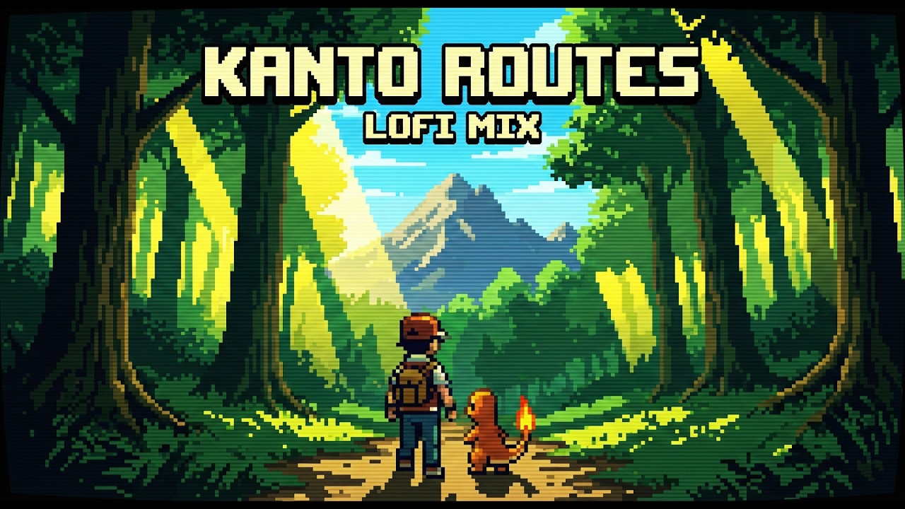Walking through Kanto Part 2 ~ Pokémon 30th Anniversary Lofi