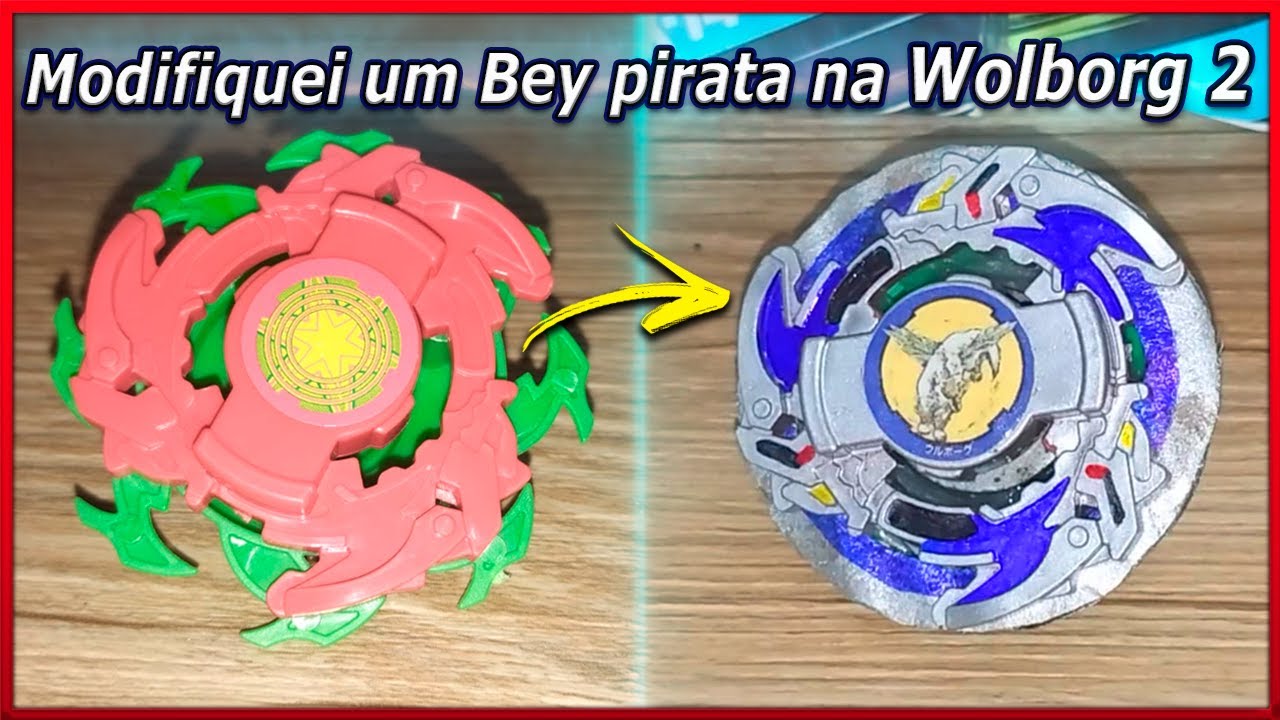 Como fazer uma Wolborg 2 🐺 - Beyblade pirata #beyblade #wolborg