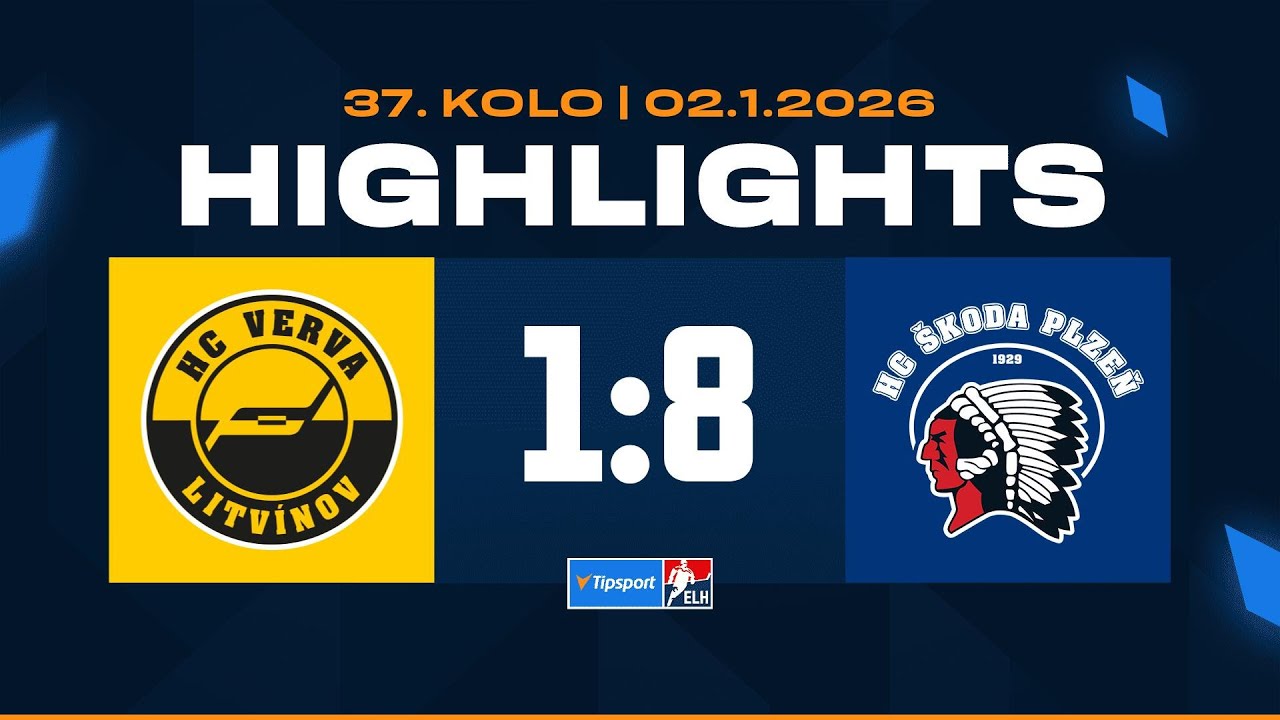 Highlights | HC Verva Litvínov vs. HC Škoda Plzeň 1:8 | 02.01.2026