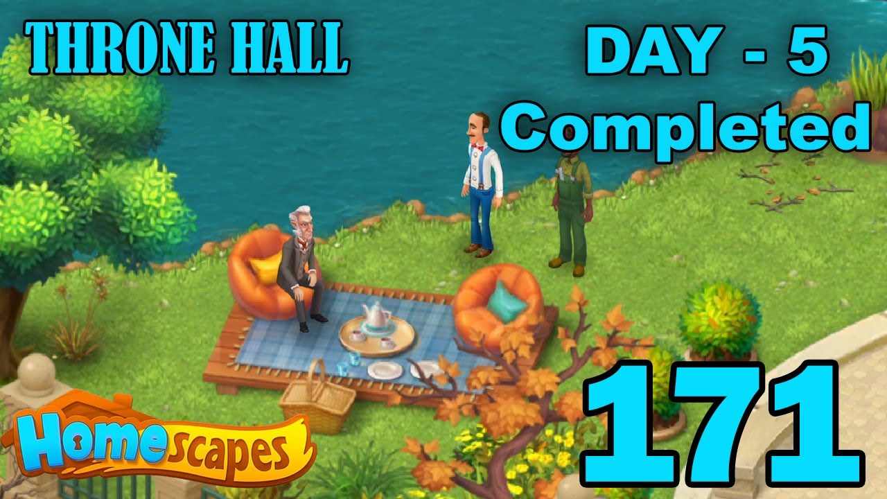 Homescapes Throne Hall Area - Day 5 Completed - Part 171