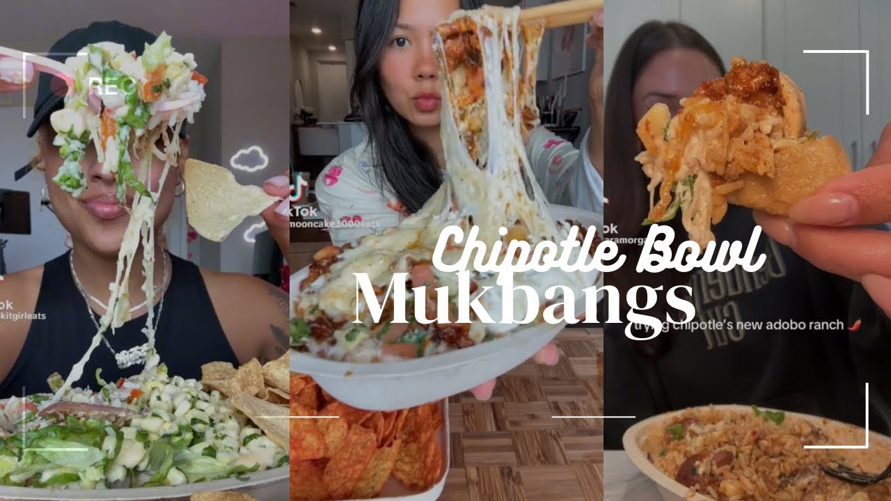 Chipotle Bowl TikTok Mukbang Compilation #5