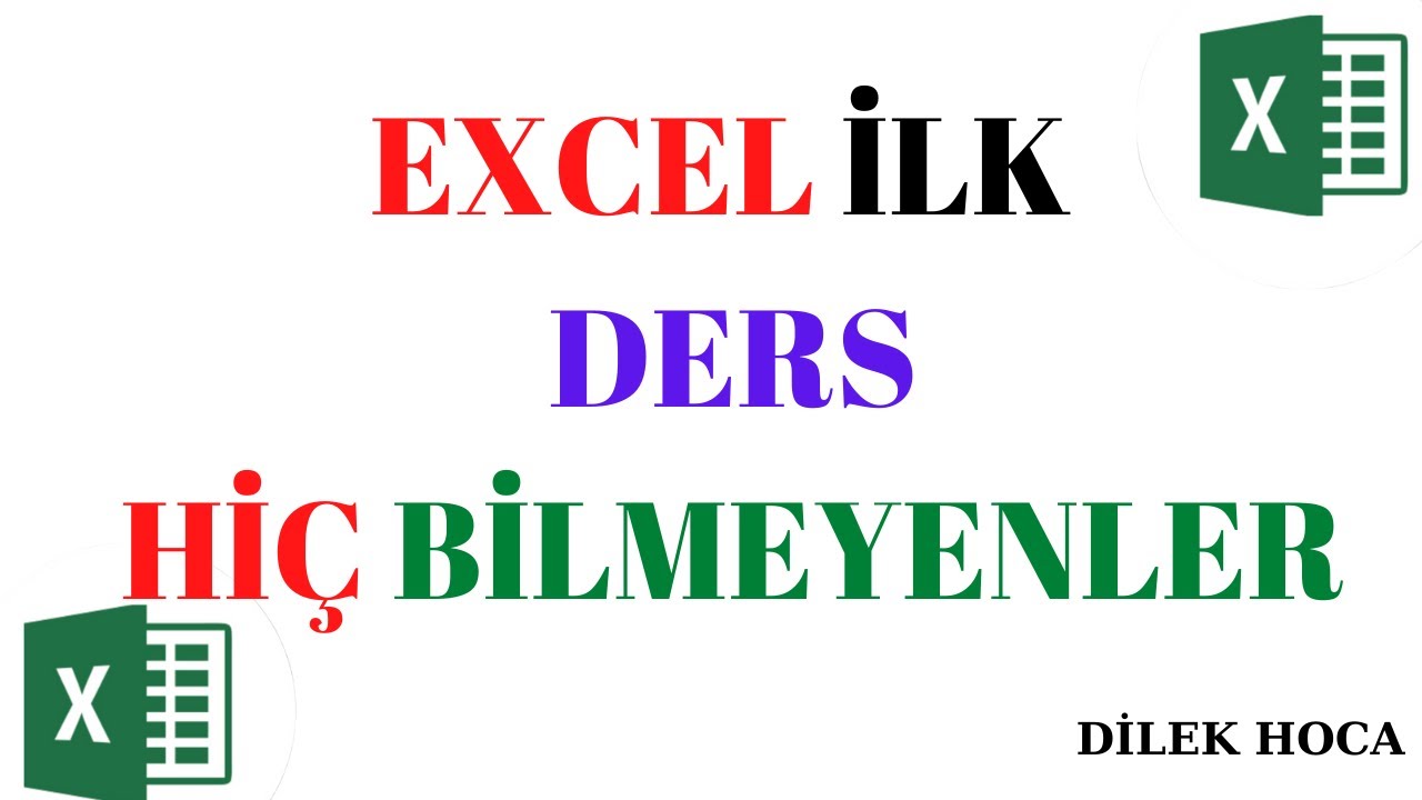 EXCEL YENİ BAŞLAYANLAR #1 Ders | EXCEL SATIR SUTUN EKLEME SILME GİZLEME/ SIFIRDAN EXCEL EGITIMI
