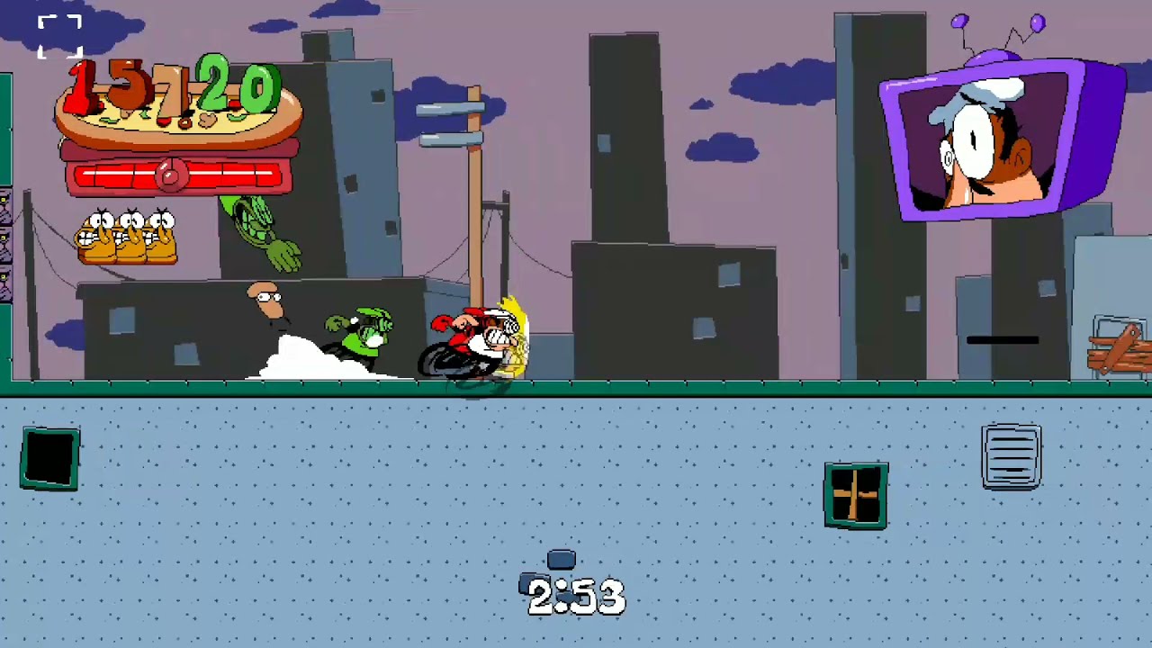 Pizza Tower Kung Fu level (No Collisions, With Music)