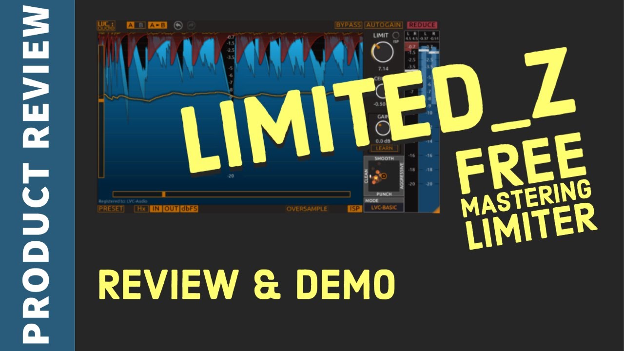 Limited_Z - Free Mastering Limiter Plugin by LVC-Audio | Review & Demo