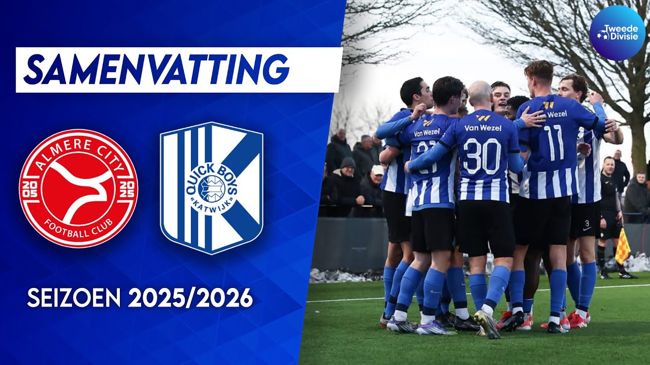 Samenvatting Jong Almere City - Quick Boys | Tweede Divisie 25/26