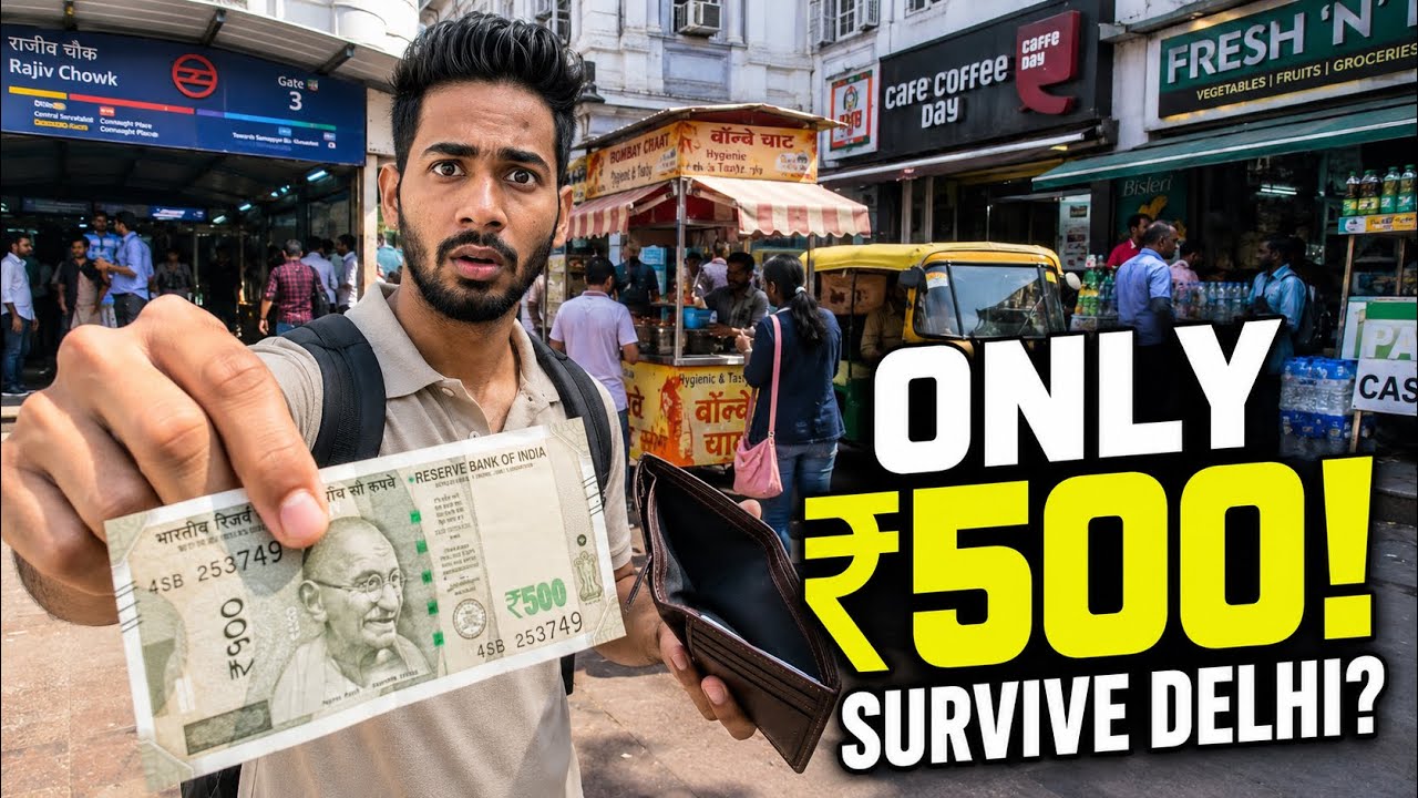 “Can I Survive a Full Day in Delhi With Just ₹500?”
