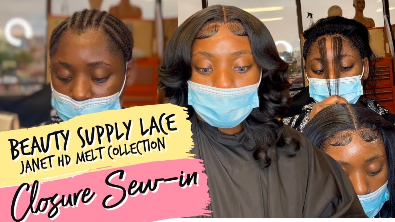 Sew-in using beauty supply closure | Janet HD melt 4*5 closure