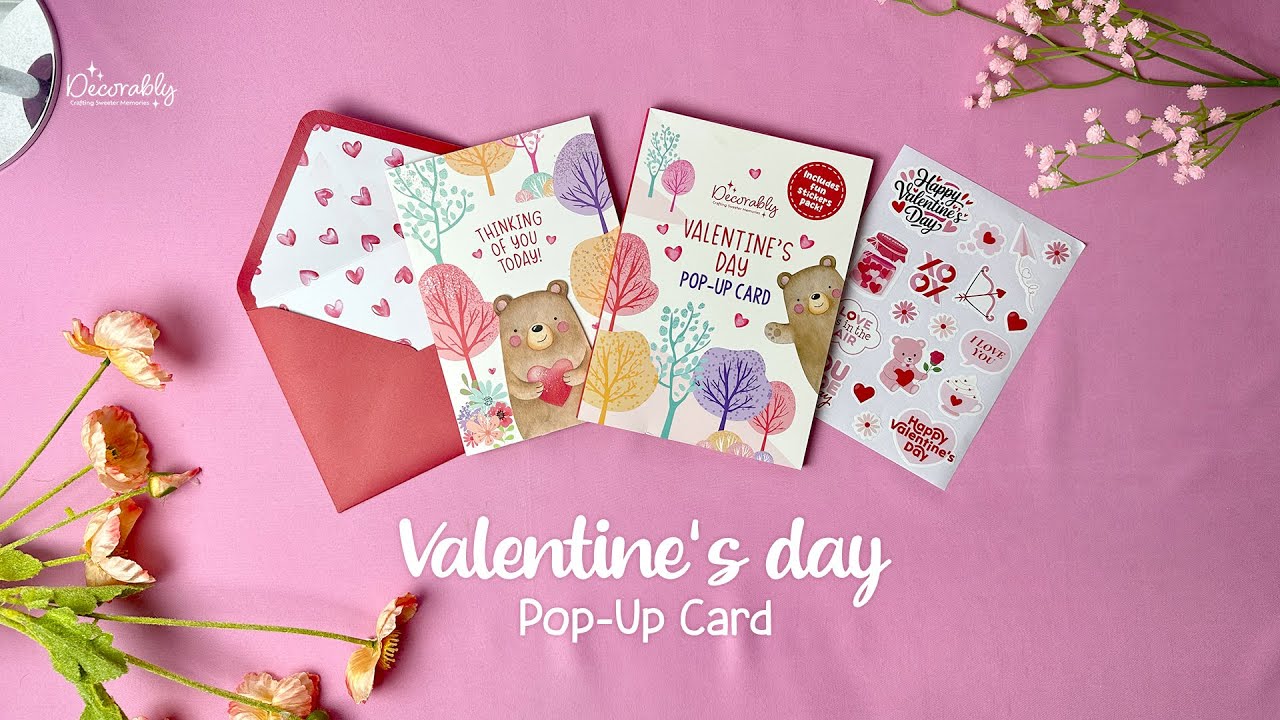 Open a Sweet Pop-Up Valentine Surprise 💌🌸