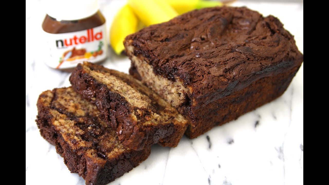 NUTELLA BANANA BREAD RECIPE (SUPER MOIST)