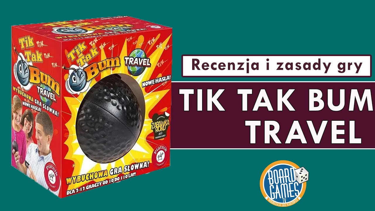 TIK TAK BUM TRAVEL - recenzja i zasady | Gra Imprezowa